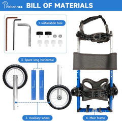 Virbraroo Dog Wheelchair for Back Legs,Large Dog Wheelchair