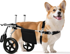 Corgi&Dachshund Dog Wheelchiar - Dog Wheelchair for Back Legs – Lightweight Adjustable Mobility Aid for Medium Dogs - Ideal for IVDD, Arthritis & Injury Recovery