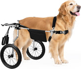 All-Terrain Dog Wheelchair for Back Legs - Lightweight & Adjustable for Medium to Large Dogs - Easy to Assemble Mobility Aid