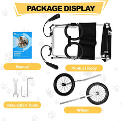 Corgi&Dachshund Dog Wheelchiar - Dog Wheelchair for Back Legs – Lightweight Adjustable Mobility Aid for Medium Dogs - Ideal for IVDD, Arthritis & Injury Recovery