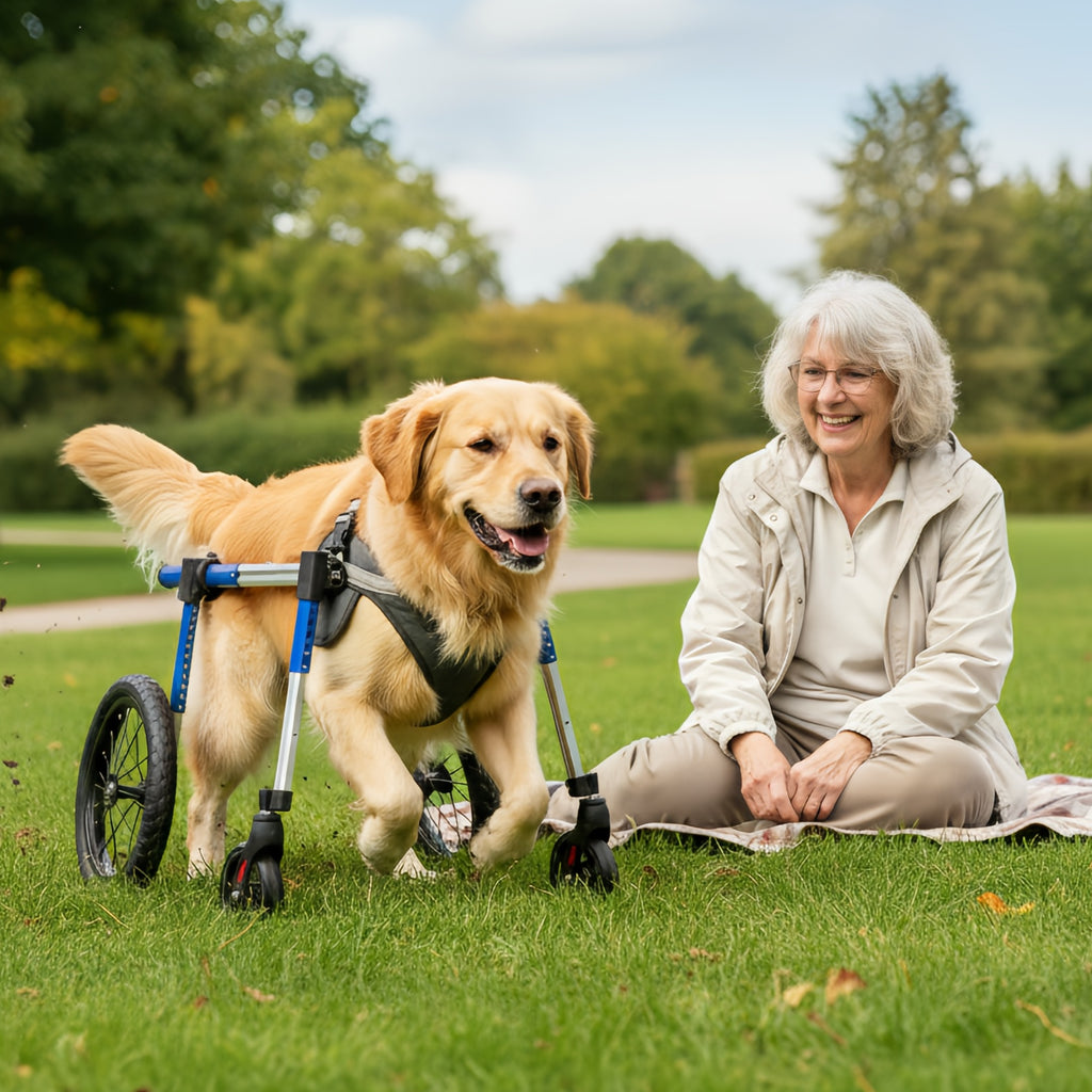 Dog Wheelchair Front Wheel Kit for Upgrading Hind Leg Wheelchair to Four Wheel Chair M/L/XL/XXL